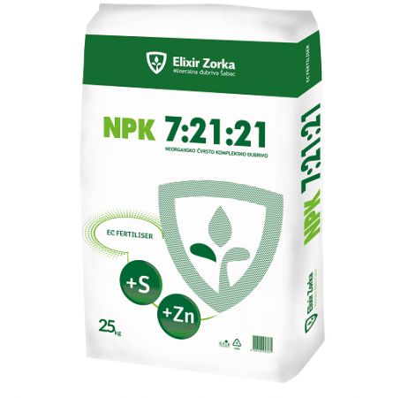 NPK 7:21:21+4%S+0,05%Zn- 1000кг